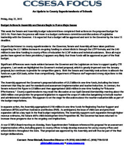 05.22.2015 - Major Budget Issues Take Shape