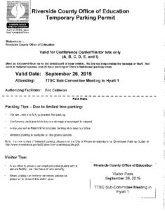 Thursday - Parking Permit-Map For TTSC Sub-Committee 9-26