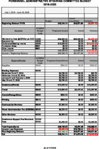PASSCo Budget Report 11
