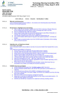Minutes TSC Meeting Sept 2019
