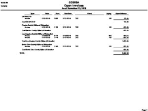 TSC Open Invoices
