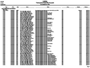 Revenue And Expense Detail All Years Through Oct 2019