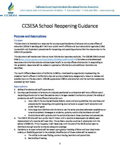 CCSESA School Reopening 05232020