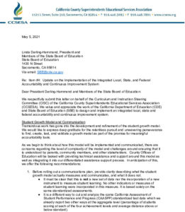 CISC Letter - SBE May 2021