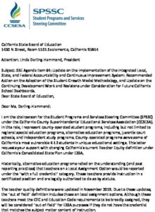 SPSSC Letter - SBE May 2021