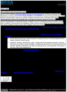 CDPH DSA Letter To Sups