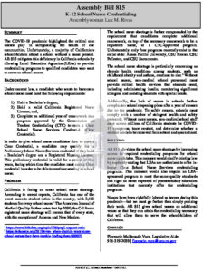 AB 815 (L  Rivas) Author Factsheet