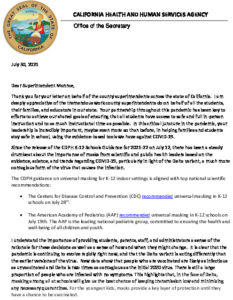 Letter From Secretary Ghaly To CCSESA 7