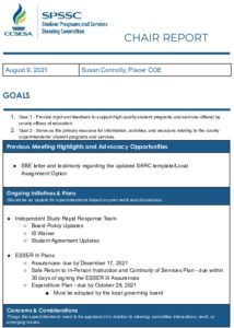 4.1 SPSSC Chair Report
