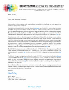 Supt-Letter-031022-Desert Sands USD