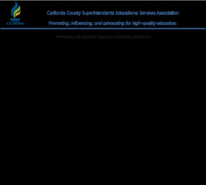 2022.04.17 Budget Request Funding Elements