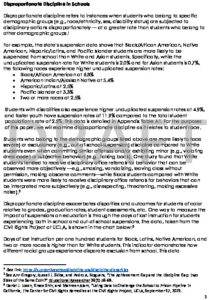 Final - Disproportionate Discipline In Schools (March 23, 2022)