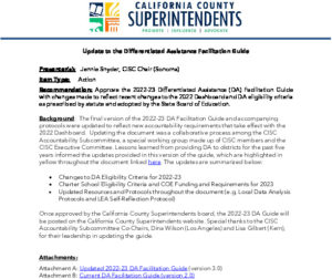 2022-23 Differentiated Assistance Facilitation Guide