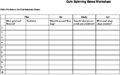 Improvement Science Coin Spinning Worksheet