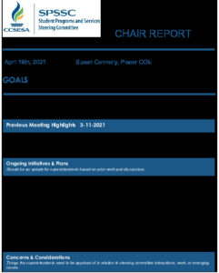 4.19.21 SPSSC Chair Report