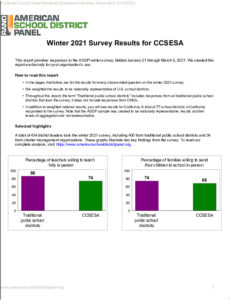 ASDP Winter Survey 2021 Report CCSESA