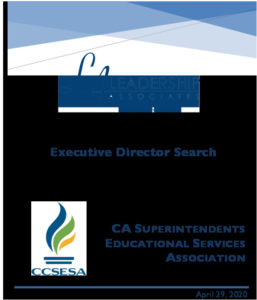 EC Notes 2 Leadership Associates - CCSESA Ex Director Search