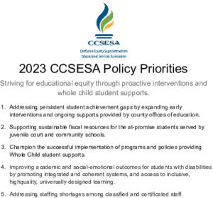 CCSESA Policy Priorities 2023